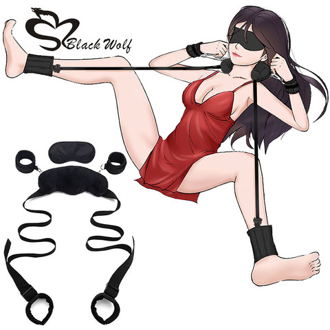 Jouets sexuels pour femmes et Couples, jeux Cosplay pour adultes, menottes en peluche et manchettes de cheville, Bondage Bdsm, fétiche, jeux érotiques pour adultes ► Photo 1/6