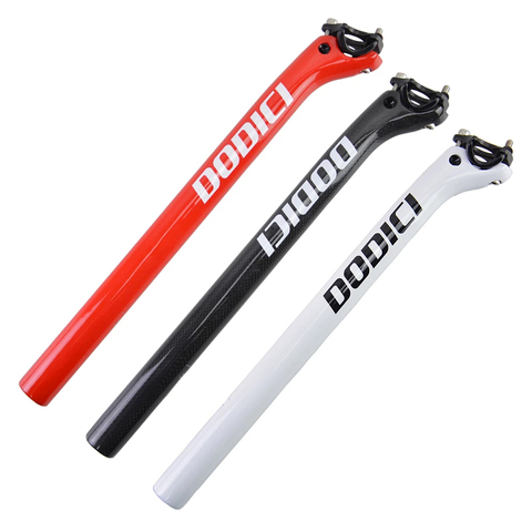 DODICI – tige de selle ultralégère en fibre de carbone, tube de selle pour vélo de route, vtt, brillant 3K, 27.2/30.8/31.6mm, 25mm, 350/400 ► Photo 1/6