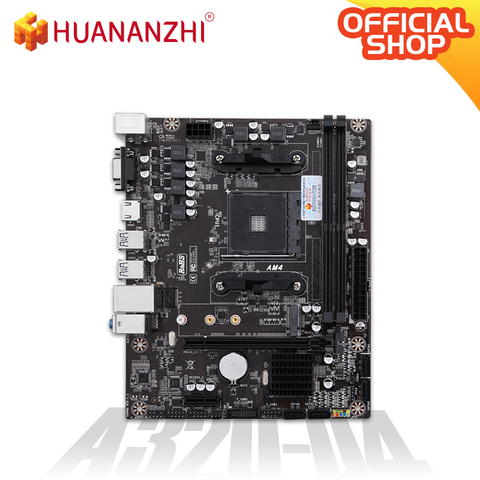 HUANANZHI – carte mère A320 D4 M-ATX, Compatible avec AM4 1331, DDR4 2133, 2400, 2666, 2800 MHz, NVME, usb 3000, VGA, DVI, HDMI ► Photo 1/1