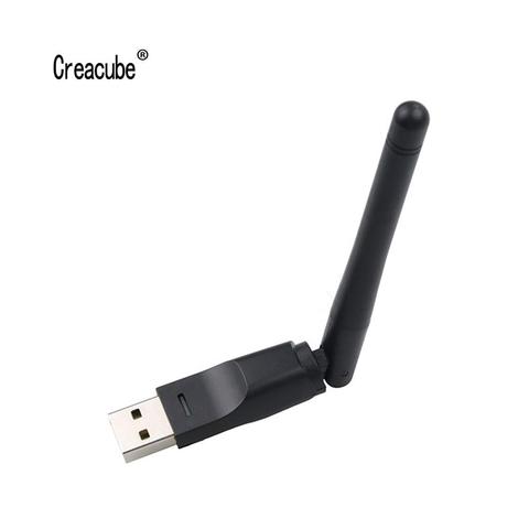 Creacube USB 2.0 WiFi carte réseau sans fil 150M 802.11 b/g/n LAN adaptateur pour ordinateur portable PC MTK7601 puce ► Photo 1/6