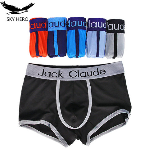 Cueca-Boxer en bambou pour hommes, sous-vêtements masculins, caleçon en Fiber lait, caleçon masculin Sexy ► Photo 1/6