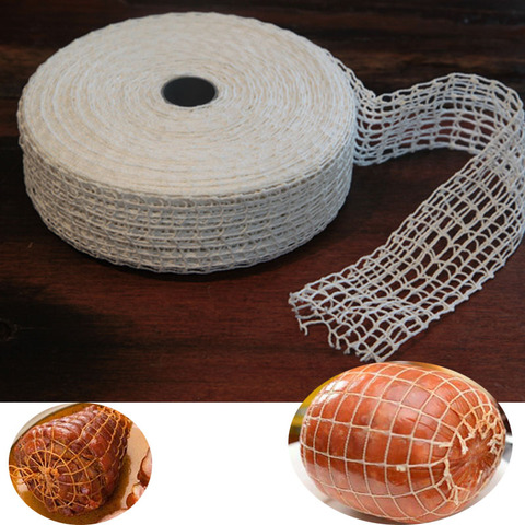 3/6 mètre coton viande filet jambon saucisse filet boucher chaîne saucisse filet rouleau Hot Dog Net saucisse emballage outils en gros ► Photo 1/6