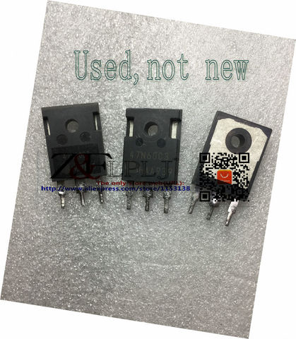 Lot de 10 transistors de puissance MOS 47N60C3 47a600v d'occasion, à broche courte ► Photo 1/1