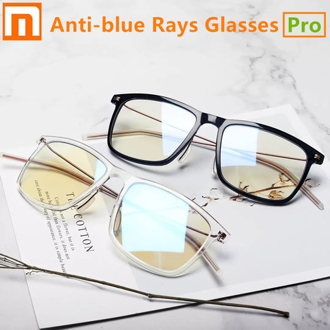 2022 Original Xiaomi Mijia Anti-rayons bleus lunettes Pro hommes femmes ultra-léger Anti-UV lunettes pour ordinateur téléphone Protection oculaire ► Photo 1/6