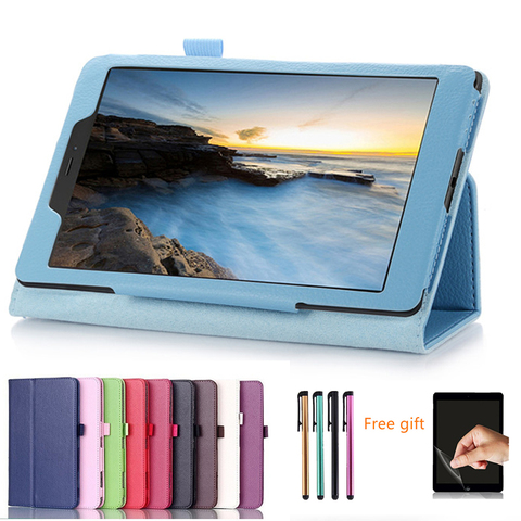 Coque en cuir PU pour tablette megnétique, étui 2022 pour Lenovo Tab M8 TB-8505F TB-8505X 8.0 pouces, étui de protection + film + stylo ► Photo 1/6