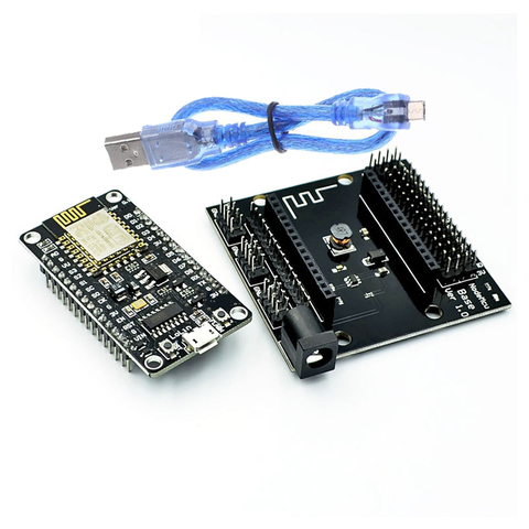 Module sans fil NodeMcu v3 CH340 Lua WIFI carte de développement d'internet des objets ESP8266 avec antenne pcb et port usb pour Arduino ► Photo 1/6