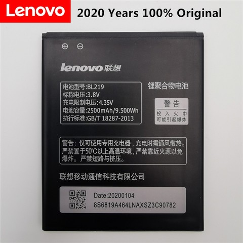 100% Sauvegarde d'origine BL219 2500mAh Batterie pour Lenovo A880 S856 A889 A890e S810t A916 ► Photo 1/6