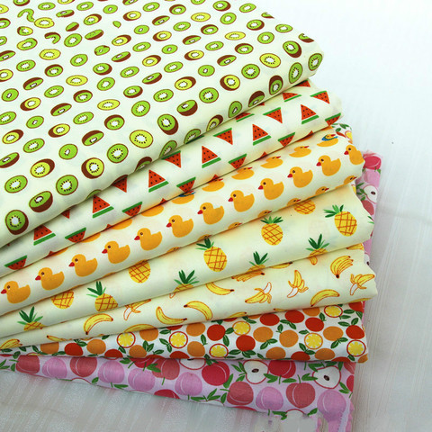 Buulqo fruit paradis dessin animé modèle 100% sergé coton tissu literie enfants vêtements accessoires ► Photo 1/6