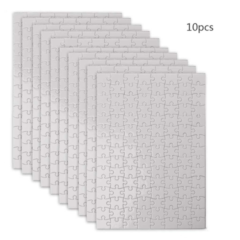 10 paquets de Puzzles faits à la main A4 A5 blancs de Sublimation Puzzles bricolage Puzzle blanc Puzzle personnalisé pour artisanat de transfert de chaleur ► Photo 1/6