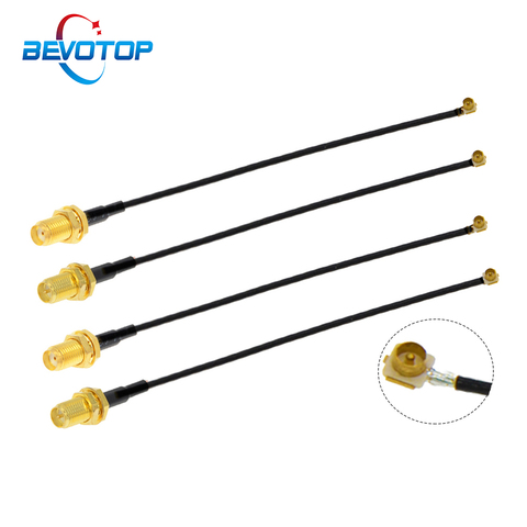 1 pièces IPEX Câble SMA Femelle à uFL/u.FL/IPX/IPEX-1 IPEX 1 Fiche Mâle Antenne WIFI RF Câble RG1.13 D'extension En Queue De Cochon ► Photo 1/6