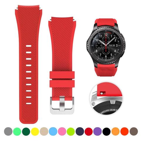 22/20mm Huawei montre gt 2 bracelet pour Samsung galaxy montre 46mm 42mm actif 2 engrenage S3 frontière silicone ceinture 45mm 41mm bracelet de montre ► Photo 1/6