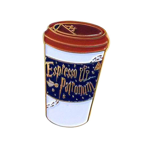 Expresso Patronum broche en émail, broche pour tasse à café magique ► Photo 1/1