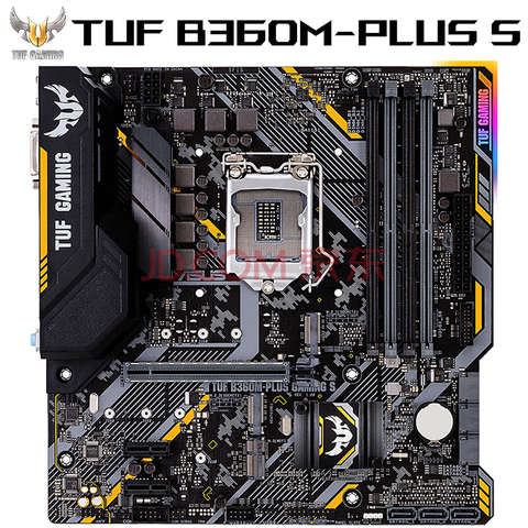 ASUS – carte mère GAMING S B360M-PLUS, processeur Intel LGA1151 B360, DIMM DDR4, compatible i7 8700 8700K 8500, pièce d'occasion ► Photo 1/3