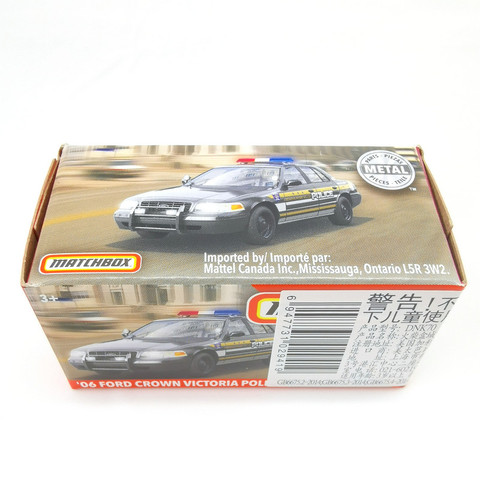 Matchbox voiture 1:64, modèle de voiture 06 FORD CROWN, VICTORIA POLICE, en alliage moulé, en métal moulé, modèle de véhicule, 2022 ► Photo 1/1