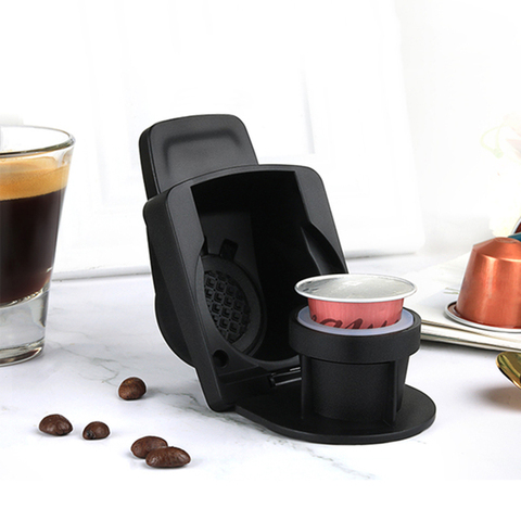 Les Capsules d'adaptateur de Conversion de Capsule de café réutilisables de livraison directe convertissent l'adaptateur de Capsule pour Nespresso Compatible avec Dolce Gusto ► Photo 1/6