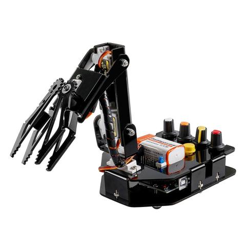 SunFounder – Robot électronique Programmable RC, Kit de bras robotique, 4 axes, Servo-commande Rollarm pour Arduino, Kit de bricolage pour enfants ► Photo 1/6