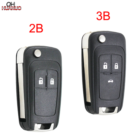 Coque de clé télécommande pliable 2/3B, pour Vauxhall Opel Zafira Astra Insignia, pour Chevrolet Aveo Cruze Sonic ► Photo 1/6