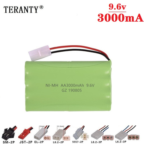 (Modèle H) 9.6v 3000mah NiMH batterie pour Rc jouet voiture réservoirs Trains Robot bateau pistolet Ni-MH AA 2400mah 9.6v batterie Rechargeable 1 pièces ► Photo 1/3