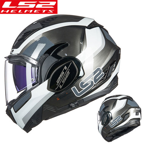 Casque de Moto multifonction modulaire à rabat à 180 degrés, avec double coque, LS2 FF900 valient II KPA ► Photo 1/6