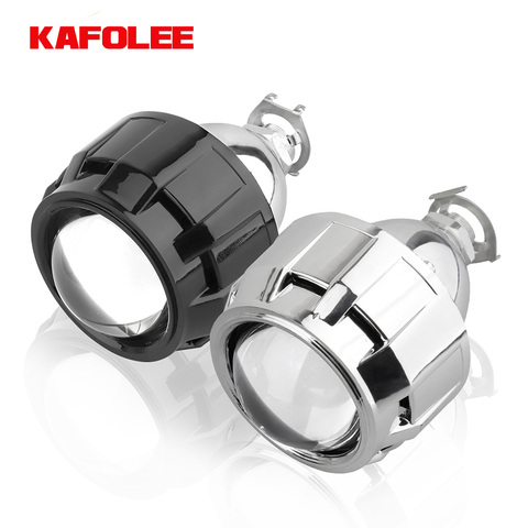 KAFOLEE – Mini lentilles de projecteur HID au xénon, 2.5 pouces, mise à niveau pour H4 H7 H11 9005 H8, lampe frontale de voiture avec protection de pistolet ► Photo 1/6