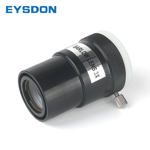 EYSDON – lentilles Barlow 3X en plastique pour télescope astronomique de 1.25 pouces, mise au point courte-lentille multiplicateur économique et pratique ► Photo 1/6