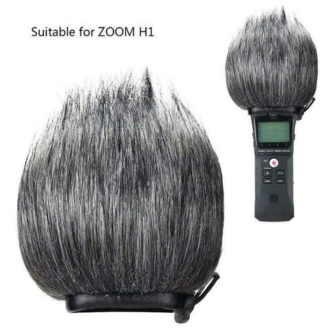 Annulation de bruit stéréo facile installer coupe-vent extérieur Microphone pare-brise pratique anti-poussière accessoires couverture pour Zoom H1 ► Photo 1/6