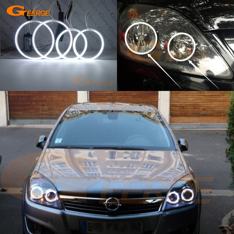 Pour Opel Zafira B 2005-2014 Excellente ange yeux Ultra éclairage lumineux CCFL Angel Eyes kit Halo Anneaux ► Photo 1/6