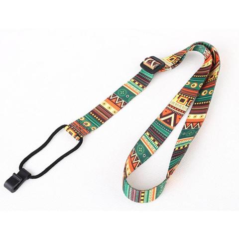 Style ethnique ukulélé sangle Durable réglable impression ruban à clipser Hawaii guitare ceinture élingue Instrument guitare accessoires ► Photo 1/6