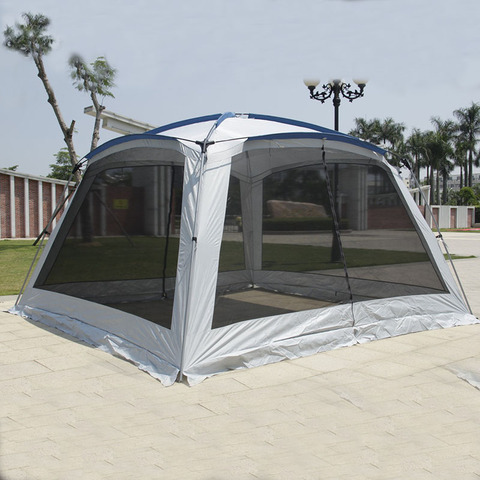 Alltel – tente De fête ultralégère pour 5 à 8 personnes, 365x365x210CM, grand gazébo, abri solaire avec moustiquaire, Barbecue ► Photo 1/4