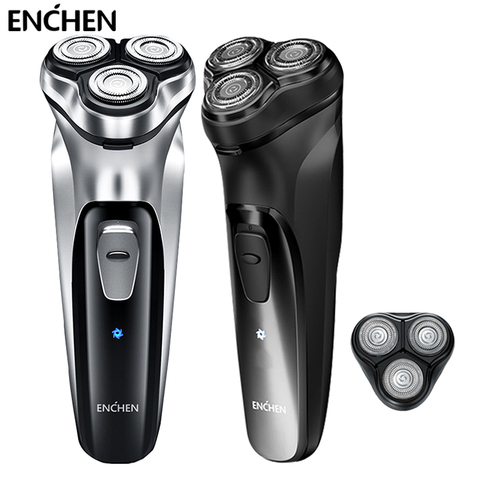 ENCHEN hommes électrique visage rasoir rasoir rotatif sans fil tondeuse à barbe pour mari papa Rechargeable rasage barbe Machine ► Photo 1/6