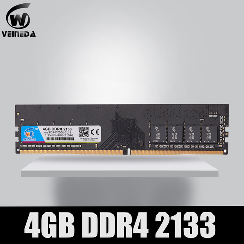 VEINEDA Ram DDR4 8 GB PC4-19200 mémoire vive ddr 4 2400 pour Intel AMD DeskPC Mobo ddr4 8 gb 284pin marque Dimm ► Photo 1/6