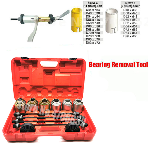 Kit d'outils à manches de presse et de traction universel, ensemble de désembuage et de roulements, 26 pièces ► Photo 1/6