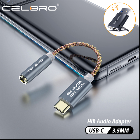 Usb Type C à 3.5mm HIFI USB DAC hi-res adaptateur pour écouteurs amplificateur câble Audio Aux pour Samsung galaxy s21 ultra/plus note 20 10 ► Photo 1/6