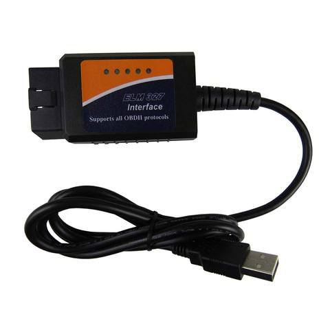 Support automatique J1850 de EML-327 d'outils de Diagnostic d'usb OBD2 de la puce ELM327 de FT232RL de Scanner diagnostique de voiture d'elm 327 V1.5 USB OBD 2 ► Photo 1/1