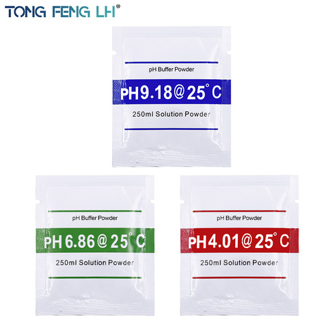 Poudre de calibrage PH mètre, solution standard 3 pièces/ensemble PH, PH4.01 PH6.86 PH9.18 ► Photo 1/6