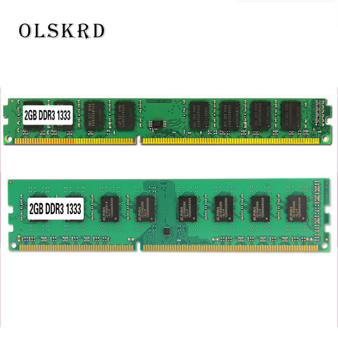 Olskrd mémoire RAM Module mémoire ordinateur de bureau DDR2 1GB 2GB PC2 PC3 4GB DDR3 8GB 667MHZ 800MHZ 1333MHZ 1600MHZ 8GB 1600 ► Photo 1/6