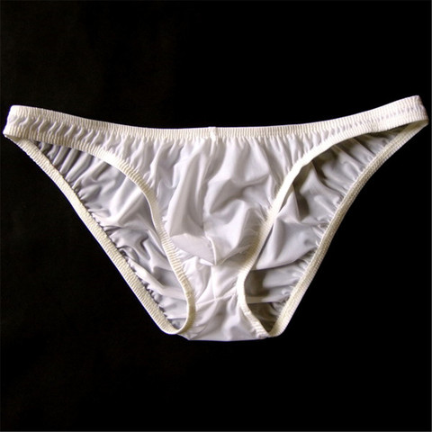 Slip en soie glacée pour hommes, Simple, taille basse, Transparent, respirant, U convexe, mince, chine ► Photo 1/6