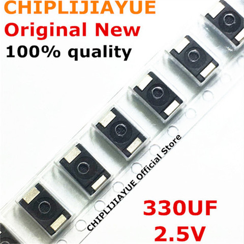 (5-10-20piece) 100% nouveau 2R5TPE330M9 330UF 2.5V 330 SMD condensateurs au tantale polymère POSCAP Type D ultra-mince 7343 D7343 Original ► Photo 1/1