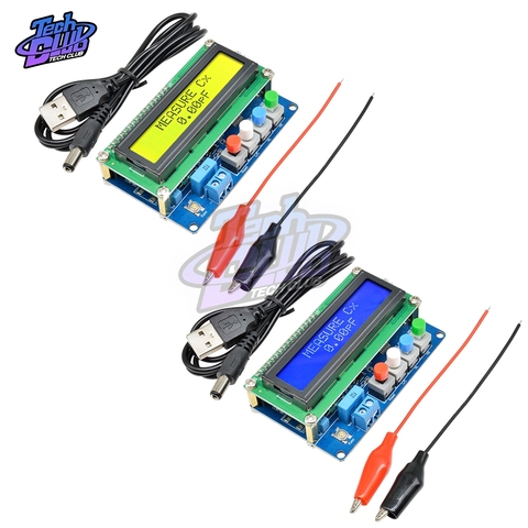 Tableau d'inductance de condensateur numérique LCD, testeur de haute précision LC mètre fréquence 1uH-100H LC100-A + clip de Test ► Photo 1/6