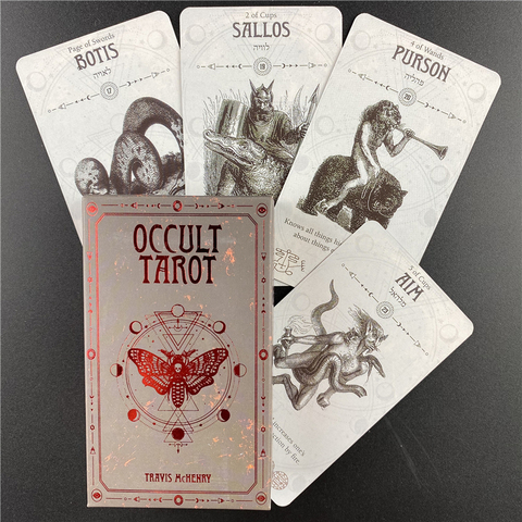 Cartes de Tarot occultes Version anglaise Table de pont amusante Divination destin jeux de société jouant pour la fête ► Photo 1/6