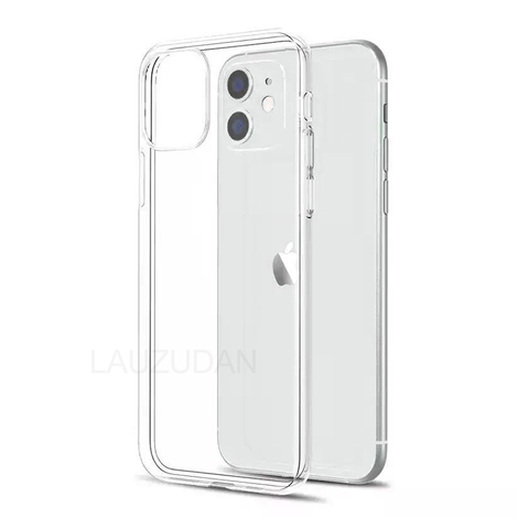 Étui de téléphone transparent pour iPhone 7 étui iPhone XR étui souple en silicone pour iPhone 11 12 Pro XS Max X 8 7 6 s Plus 5 5s SE 9 étui ► Photo 1/6