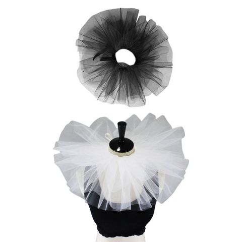 Femmes Vintage maille cou Ruff détachable Tulle à volants col Renaissance victorien Halloween Cosplay Costume Clown tour de cou ► Photo 1/6