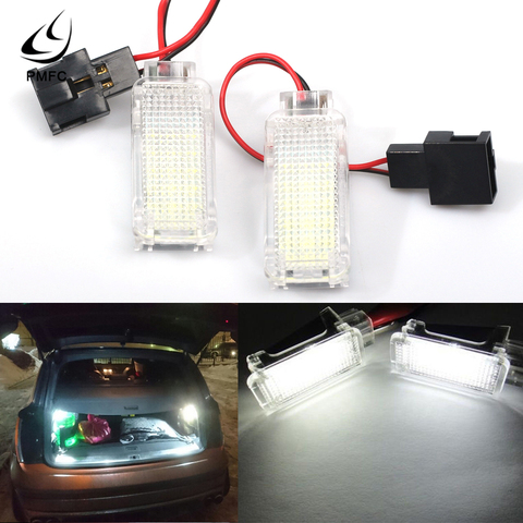 PMFC 1 paire LED boîte lumineuse intérieur lampe porte courtoisie coffre botte chaussures gant pour VW SKODA Fabia Octavia Roomster Rapid Kodiaq ► Photo 1/6