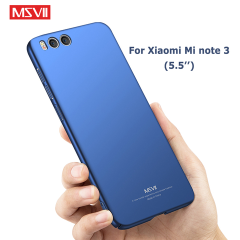 Mi Note 3 housse Msvii mince givré étuis pour Xiaomi Note 3 étui Xiomi Note3 housse pour Xiaomi Mi Note 3 Note3 étuis 5.5