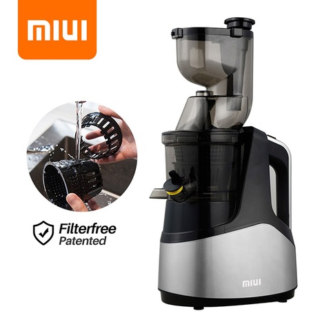 MIUI Slow Juicer Extracteur de presse à froid à vis en 7 étapes Technologie brevetée sans filtre Facile à nettoyer Extracteur de jus à grand alésage 2022PRO Unité principale Disponible dans une variété de couleurs ► Photo 1/6