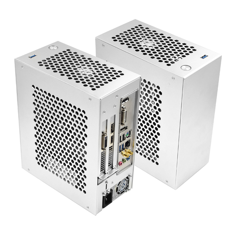 Boîte de jeu PC ITX MINI petit boîtier tout valise en aluminium Portable HTPC ordinateur de bureau châssis vide S3 C ► Photo 1/6