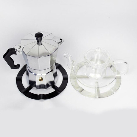 Support en Aluminium de cuisinière Portable, réducteur de cuisinière à gaz, accessoires durables pour cafetière, étagère, anneau de mijotage, Pot Moka de cuisine ► Photo 1/6