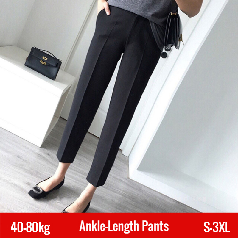 Pantalon de costume noir femmes pantalon 2022 printemps nouveau décontracté neuf points pantalon femmes grande taille ample et mince taille haute harem pantalon ► Photo 1/6