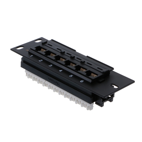 6 ports CAT5 CAT5E tableau de connexions RJ45 réseau support de montage mural ► Photo 1/6