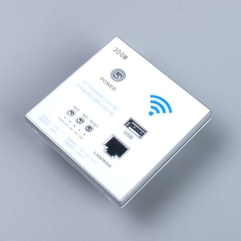 Répéteur WIFI intelligent sans fil, 300Mbps, 220V, puissance AP, panneau de routeur intégré 2.4ghz, prise USB, extension murale ► Photo 1/6